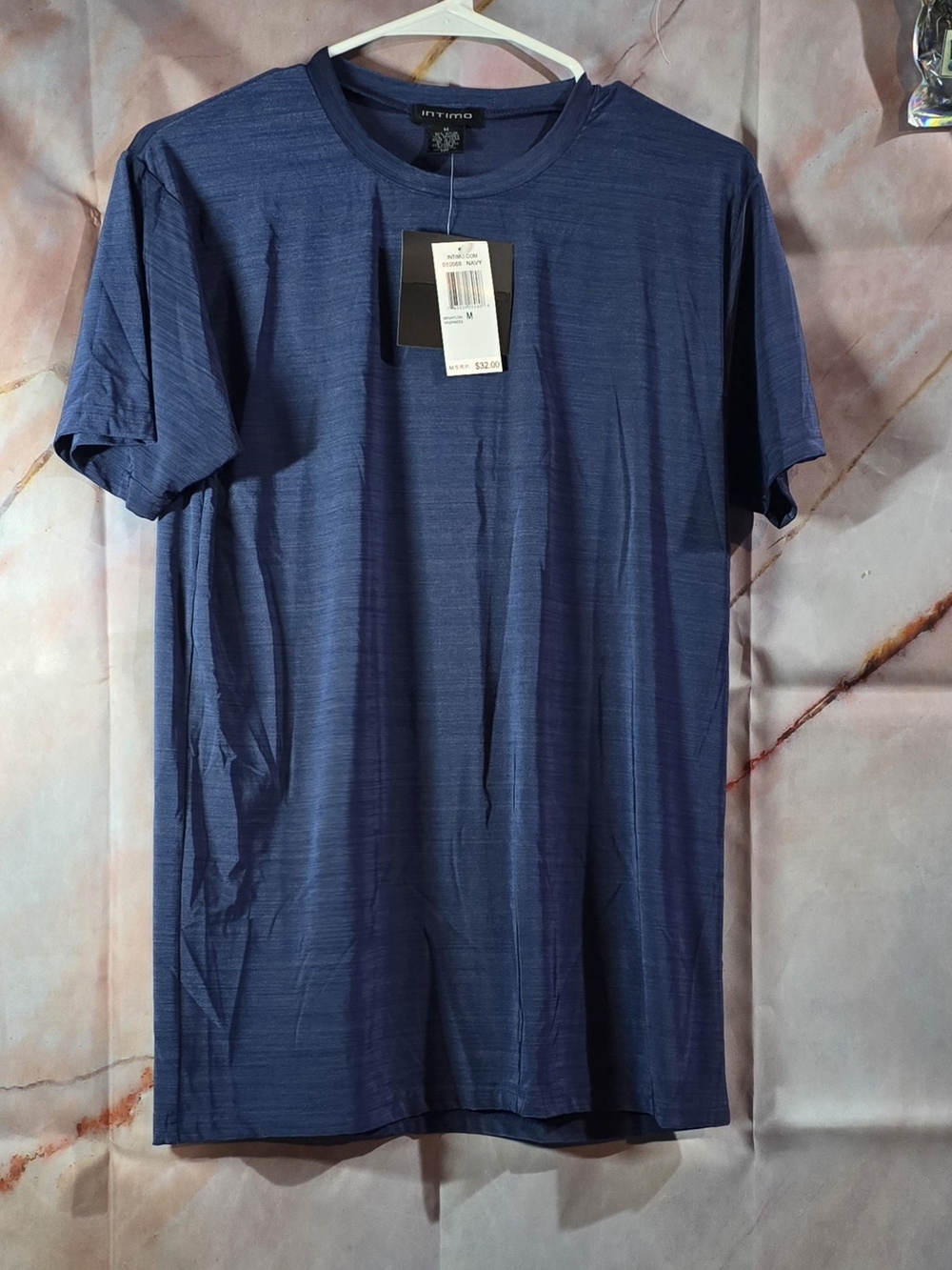 Intimo Short Sleeve Crew Tee in Navy